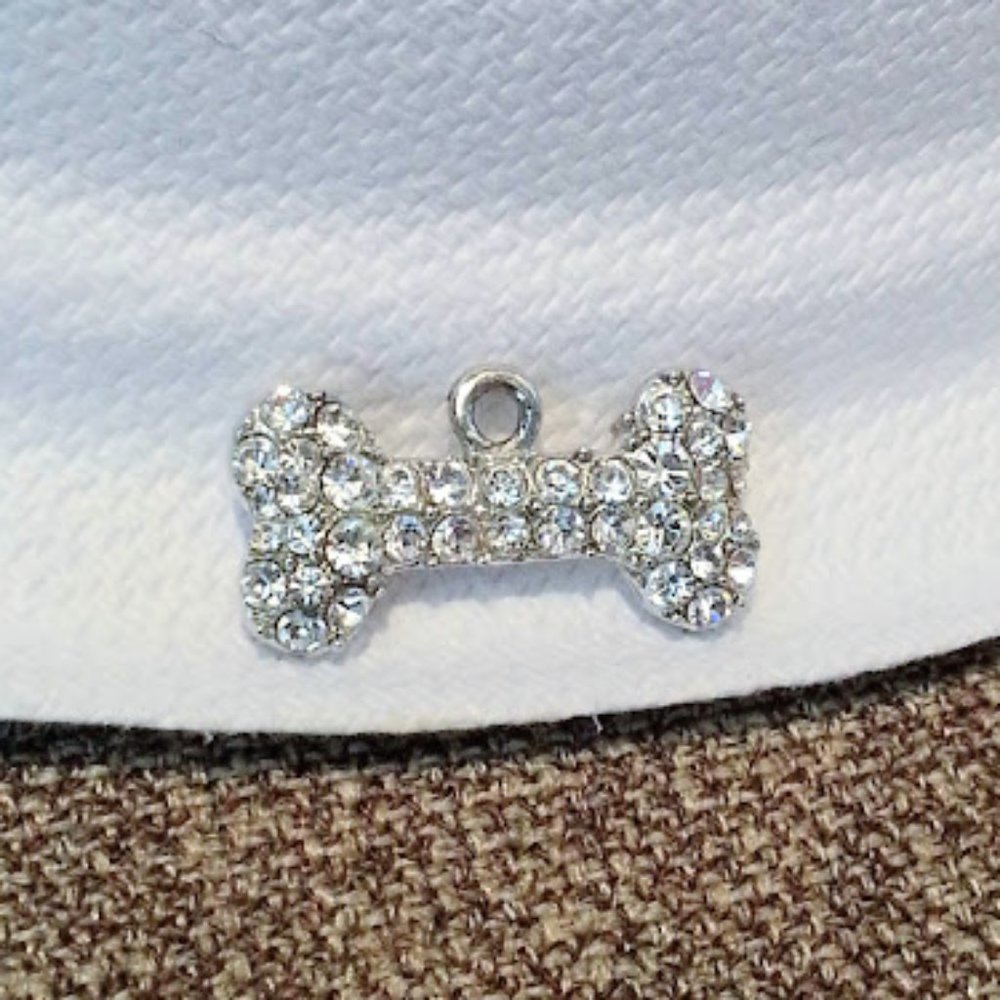 Mochi’s Dog Bone Collar Charm by Cookie Lee